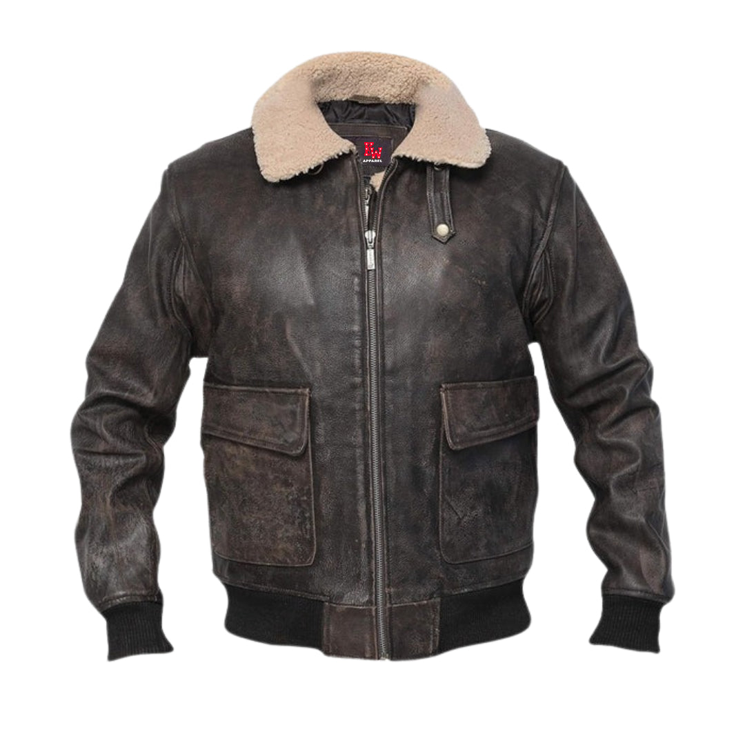 Men's Antarctic G1 Aviator Leather Jacket | Premium Quality & Rugged Style Kings Wear Apparel