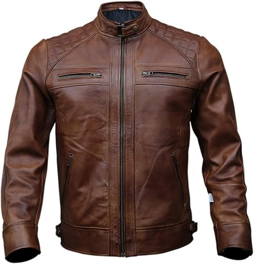 Men's Genuine Leather Biker Jackets – Black & Vintage Brown Lambskin | Kings Wear Apparel Store Kings Wear Apparel