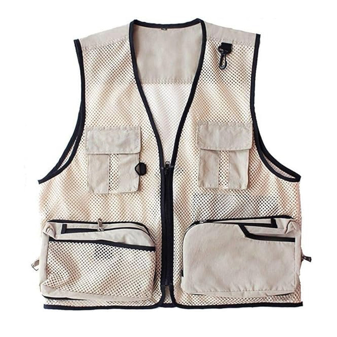 Outdoor Fishing Camping Travel Mesh Vest | Multi-Pockets Photography Lightweight Vests | Kings Wear Apparel Kings Wear Apparel