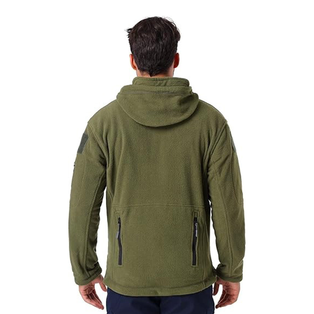 Gear Men's Warm Military Tactical Sport Fleece Hoodie Jacket - Kings Wear Apparel Kings Wear Apparel