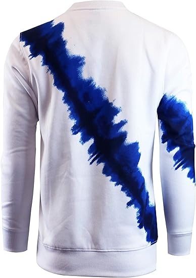 Premium Tie Dye Fleece Pullover | Men's Urban Hip Hop Streetwear Sweatshirt – Stylish Crew Neck Activewear Kings Wear Apparel