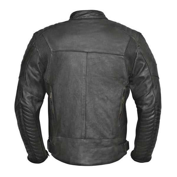 Leather Motorcycle Jacket Combat | Durable Biker Jacket with Protection & Style – Premium Cowhide Leather Kings Wear Apparel