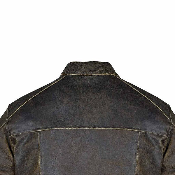 Distressed Motorcycle Leather Jacket | Stylish Biker Jacket for Men – Durable & Comfortable Riding Gear Kings Wear Apparel