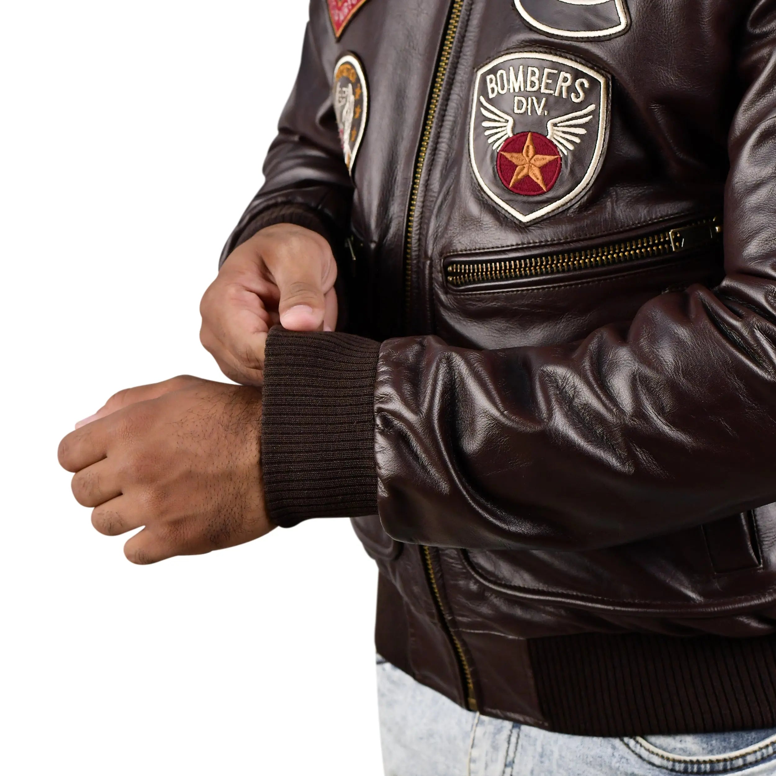 Premium A2 Pilot Genuine Leather Jacket Inspired Gear Kings Wear Apparel