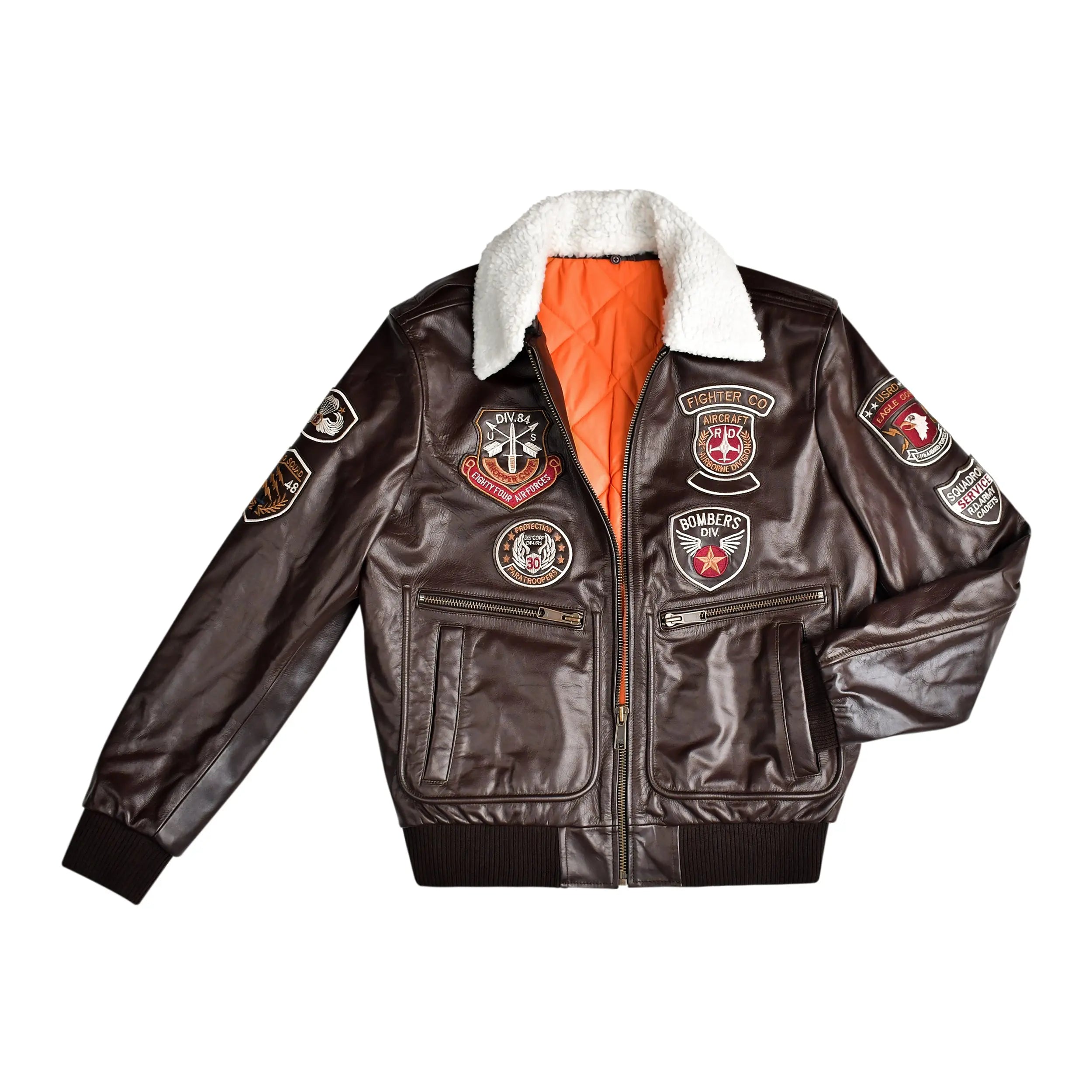 Premium A2 Pilot Genuine Leather Jacket Inspired Gear Kings Wear Apparel