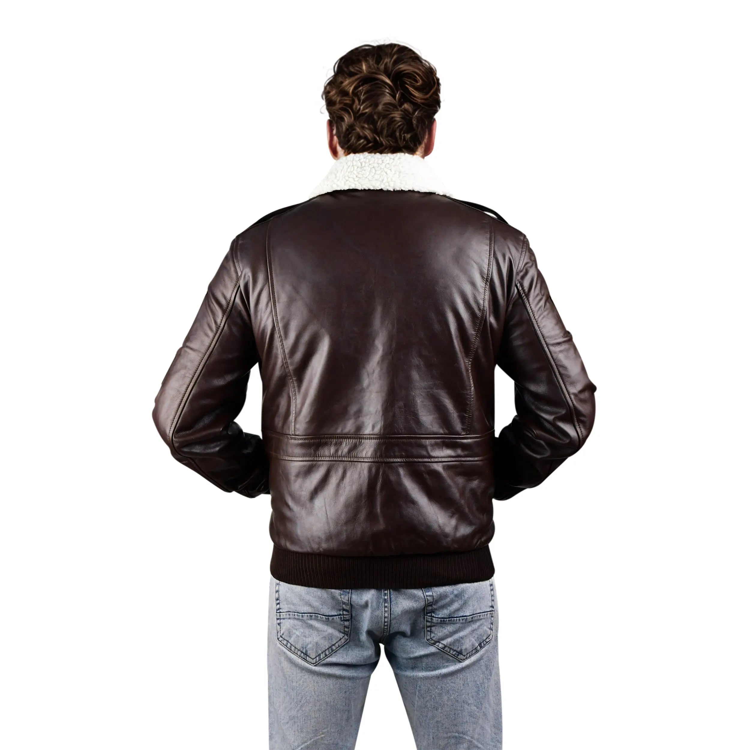 Premium A2 Pilot Genuine Leather Jacket Inspired Gear Kings Wear Apparel