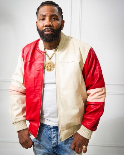 Men's Baseball Multi Color Jacket [Red/Beige/Baby Pink]