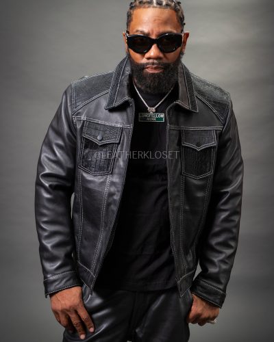 Men's Dylan Leather And Pony Combo [Black]